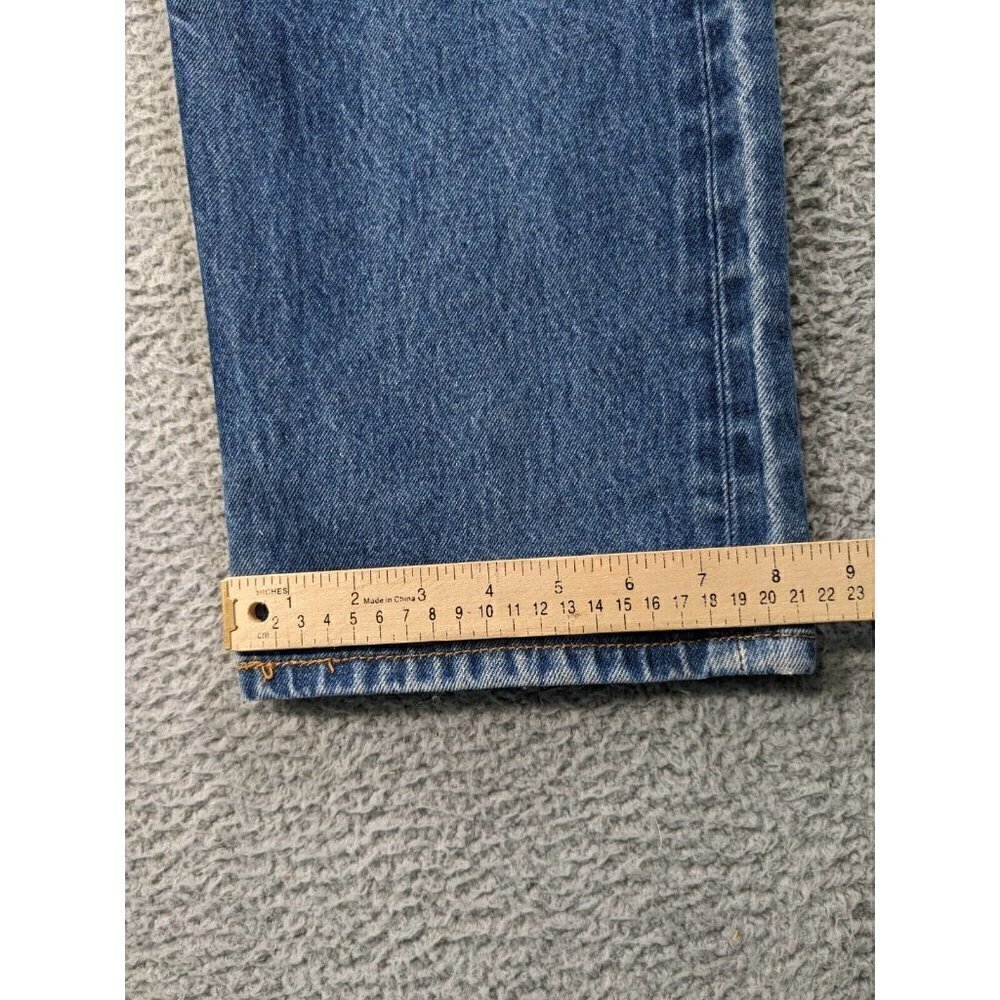 Levi's Jeans Mens 38x36 (Actual 35x32) 501 XX Button Fly Distressed Y2K Blue - Picture 9 of 16